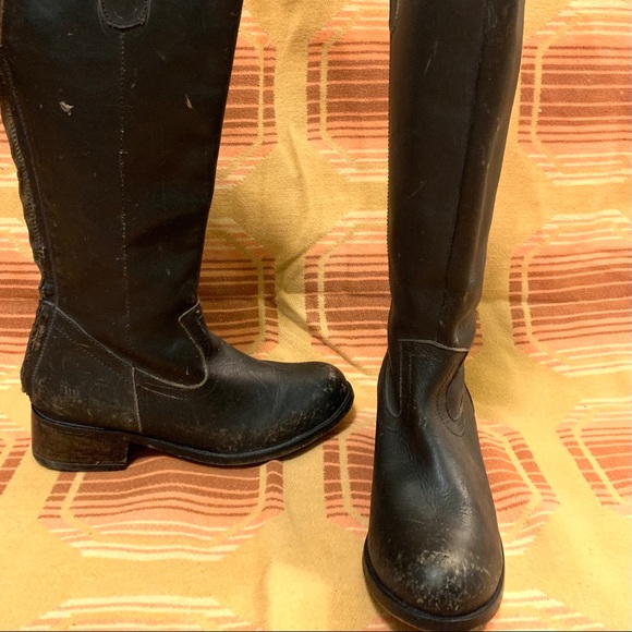 Distressed Black Patron by Perugia Boots 9.5 - Picture 2 of 11